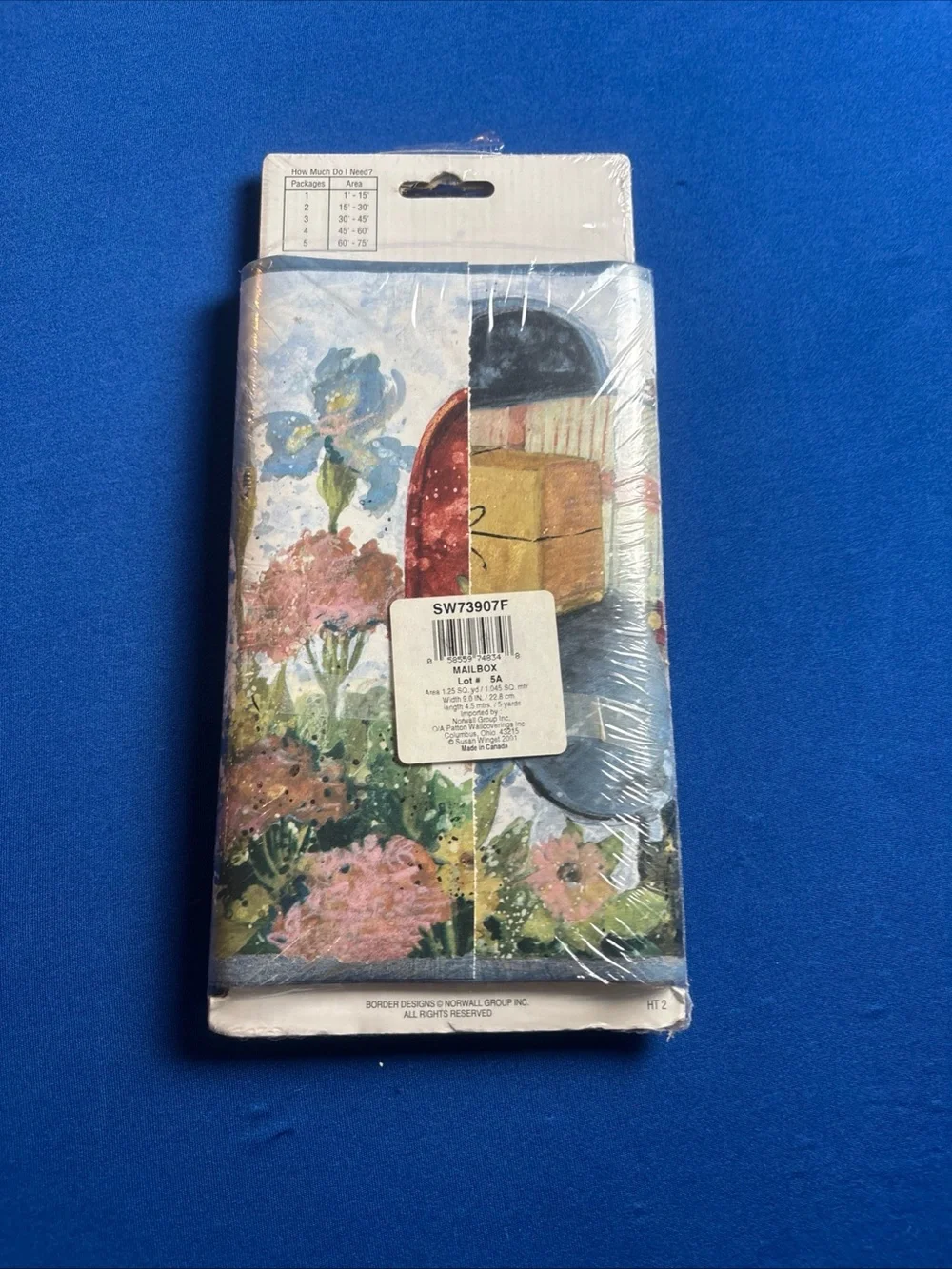 Norwall Group Inc. `mailbox ' Lot#5A 5 yds Wallpaper Boarder 2001 New VTG